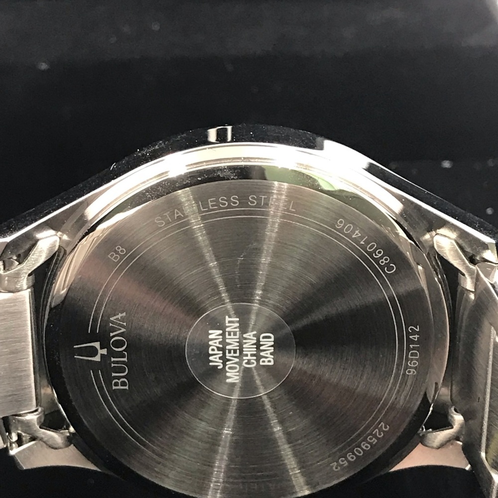 Bulova Men's Diamond Accents Black Dial Watch NEW - Picture 6 of 8